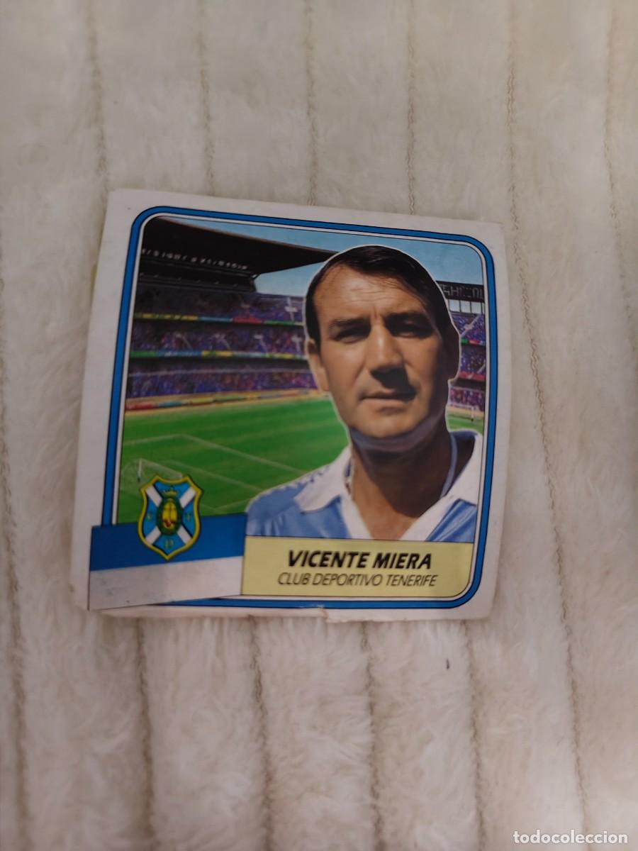 Figurine di Calcio: EDICIONES ESTE 89 90 VICENTE MIERA ENTRENADOR TENERIFE 1989 1990 DESPEGADO RECUPERADO ALBUM AAQ