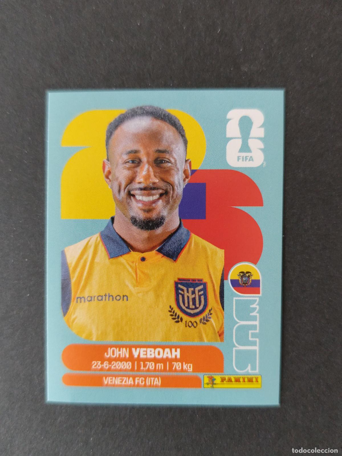 Figurine di Calcio: ECU14 JOHN YEBOAH 14 ECUADOR MUNDIAL FIFA WORLD CUP 2026 STICKER PANINI SIN PEGAR