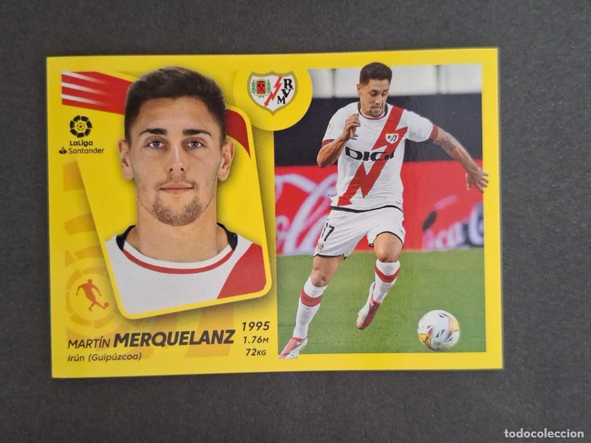 Fu&szlig;ball-Sticker: L2 MERQUELANZ RAYO VALLECANO FICHAJE 45 LIGA ESTE 2021 2022 21 22 NUNCA PEGADO SIN PEGAR