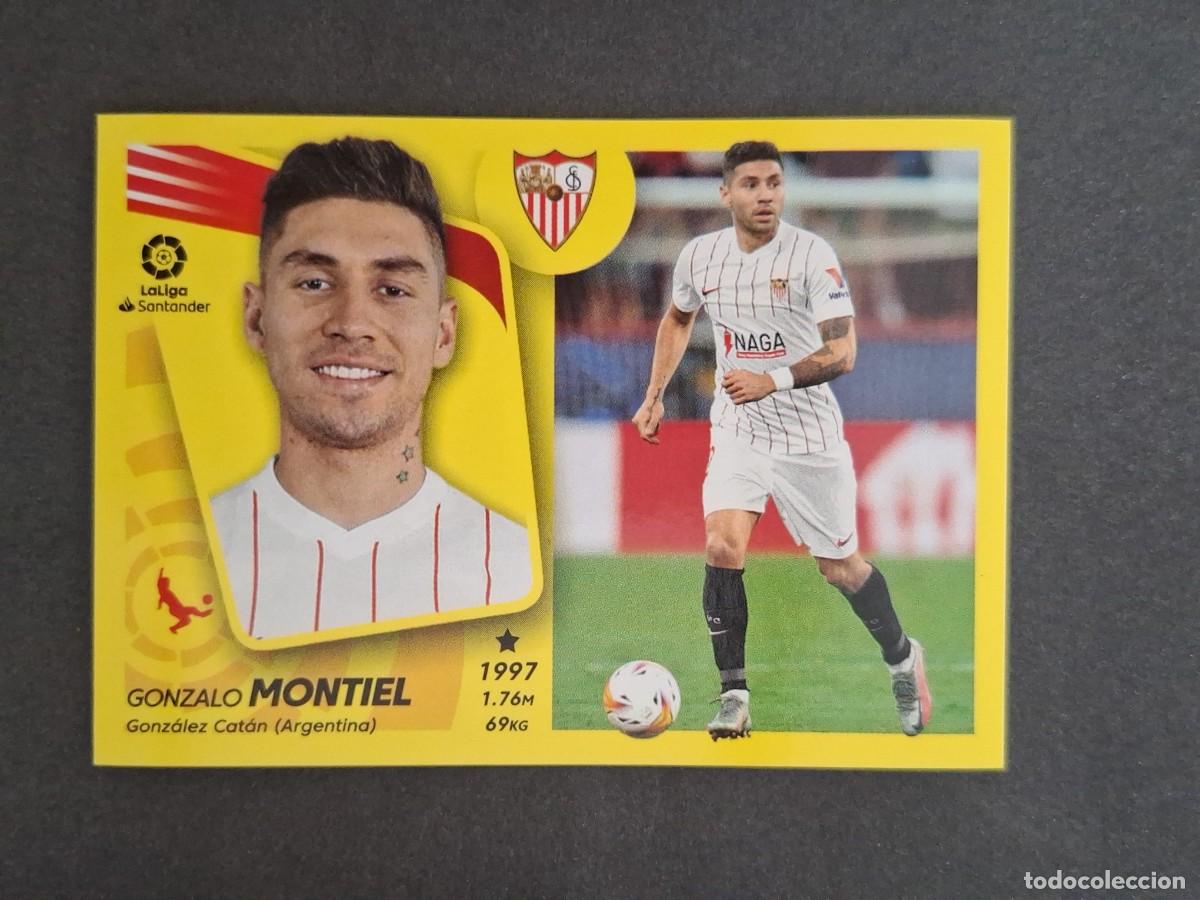 Fu&szlig;ball-Sticker: L2 MONTIEL SEVILLA F. C. FICHAJE 46 LIGA ESTE 2021 2022 21 22 NUNCA PEGADO SIN PEGAR