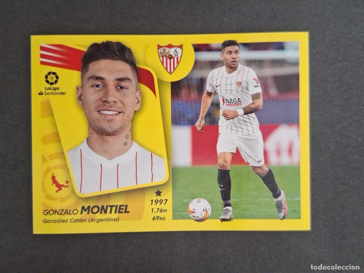 Fu&szlig;ball-Sticker: L2 MONTIEL SEVILLA F. C. FICHAJE 46 LIGA ESTE 2021 2022 21 22 NUNCA PEGADO SIN PEGAR