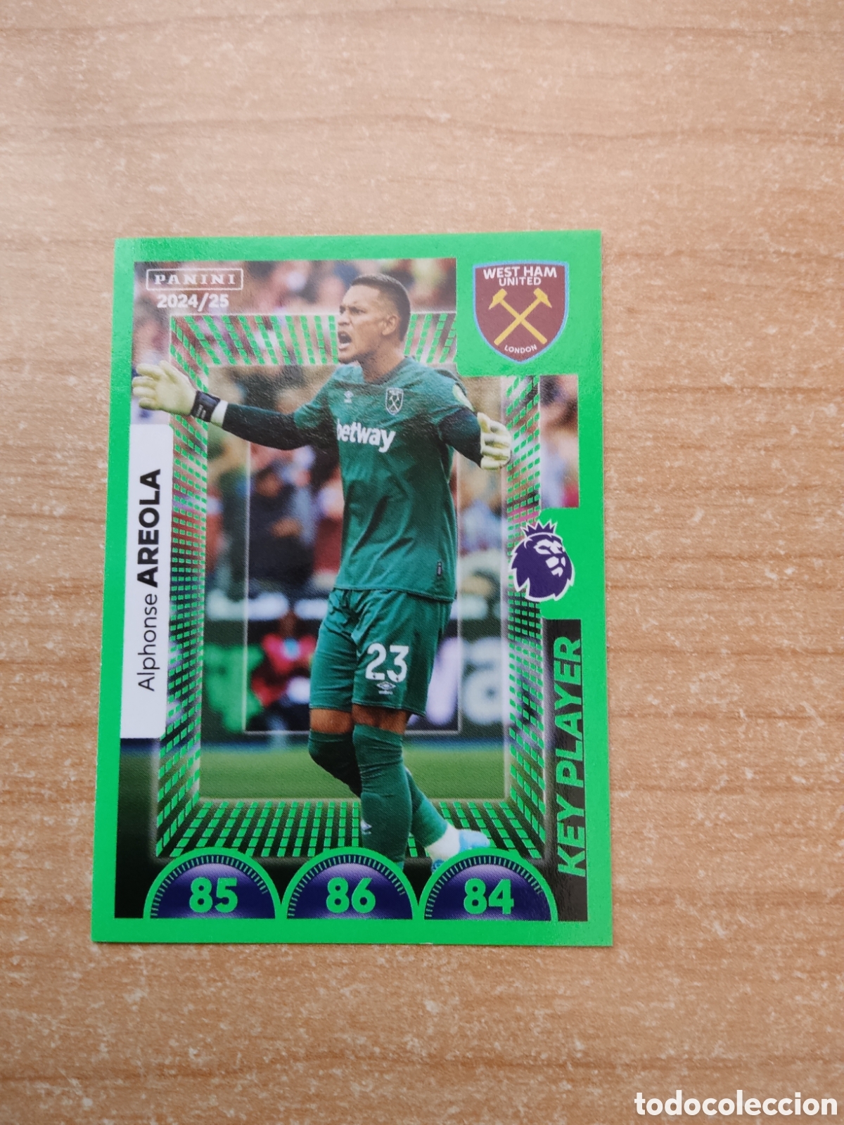Fu&szlig;ball-Sticker: 604 AREOLA KEY PLAYER WESTHAM PREMIER LEAGUE 2024 2025
