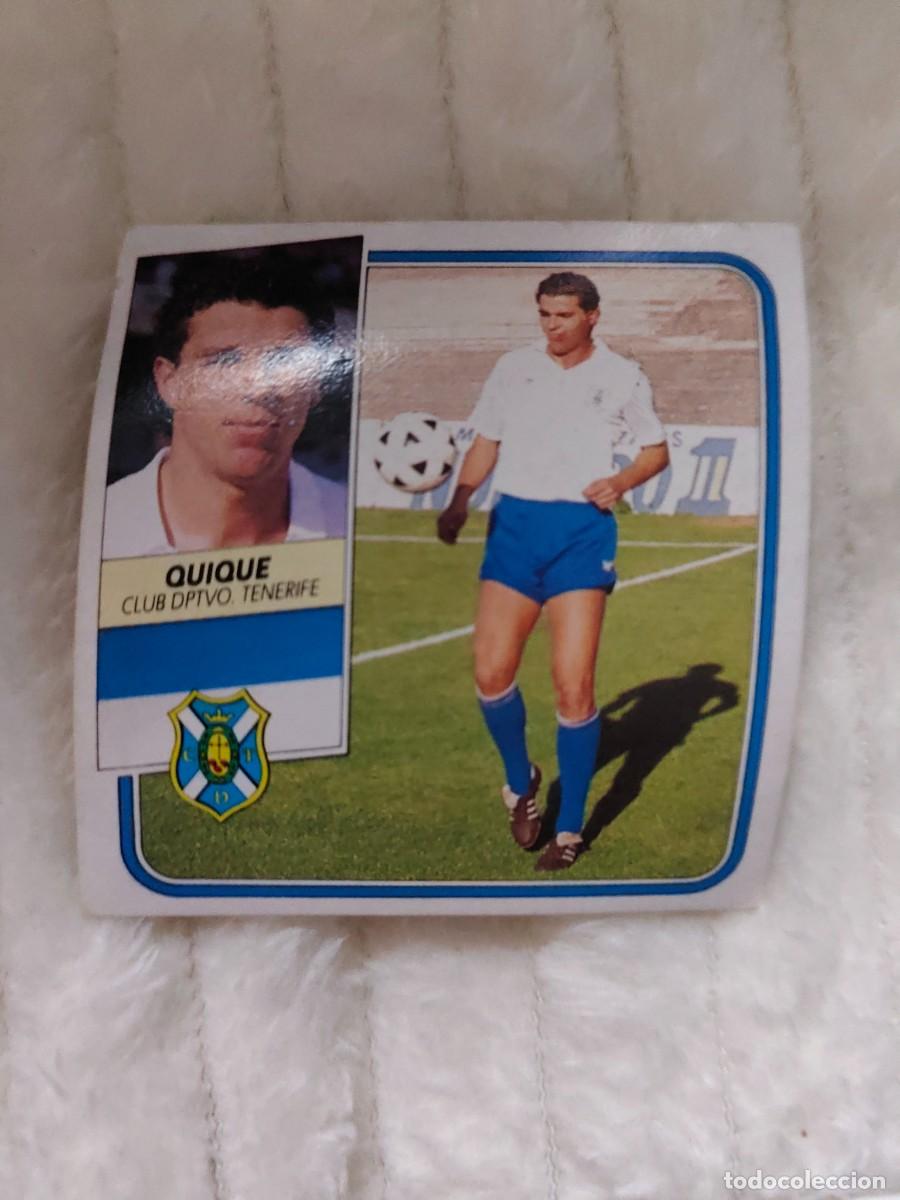 Fu&szlig;ball-Sticker: EDICIONES ESTE 89 90 QUIQUE C.D. TENERIFE 1989 1990 DESPEGADO RECUPERADO ALBUM AAQ
