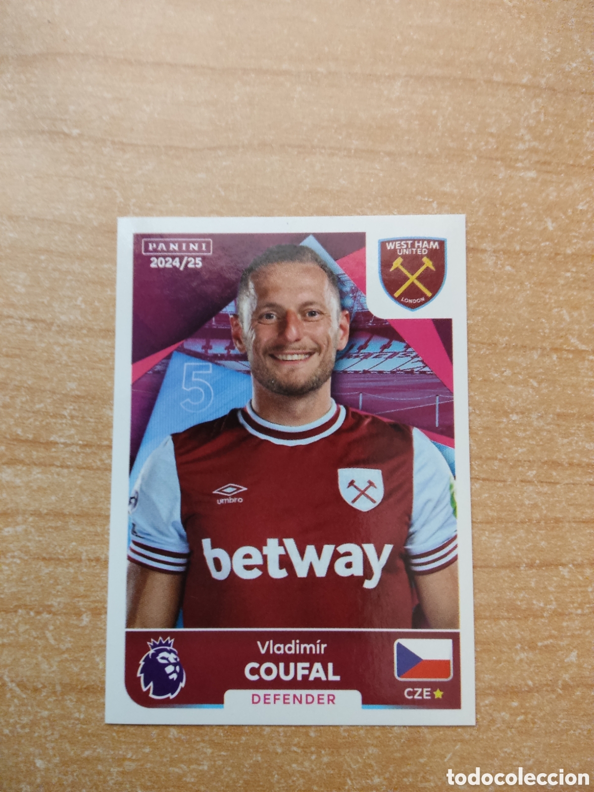 Cartes &agrave; collectionner de Football: 586 COUFAL WESTHAM PREMIER LEAGUE 2024 2025