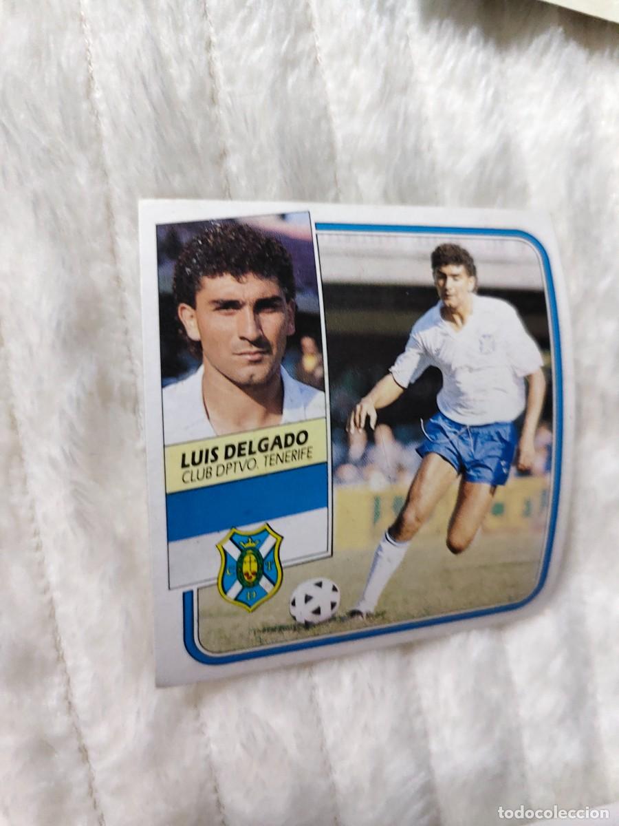 Cartes &agrave; collectionner de Football: EDICIONES ESTE 89 90 LUIS DELGADO (COLOCA) C.D. TENERIFE 1989 1990 DESPEGADO RECUPERADO ALBUM AAQ