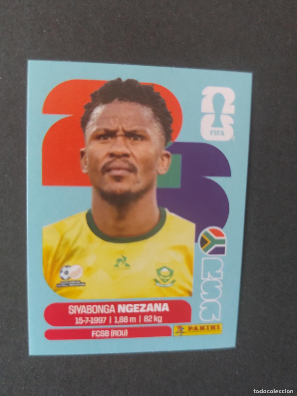 Cartes &agrave; collectionner de Football: RSA8 SIYABONGA NGEZANA 8 SUD&Aacute;FRICA MUNDIAL FIFA WORLD CUP 2026 STICKER PANINI SIN PEGAR