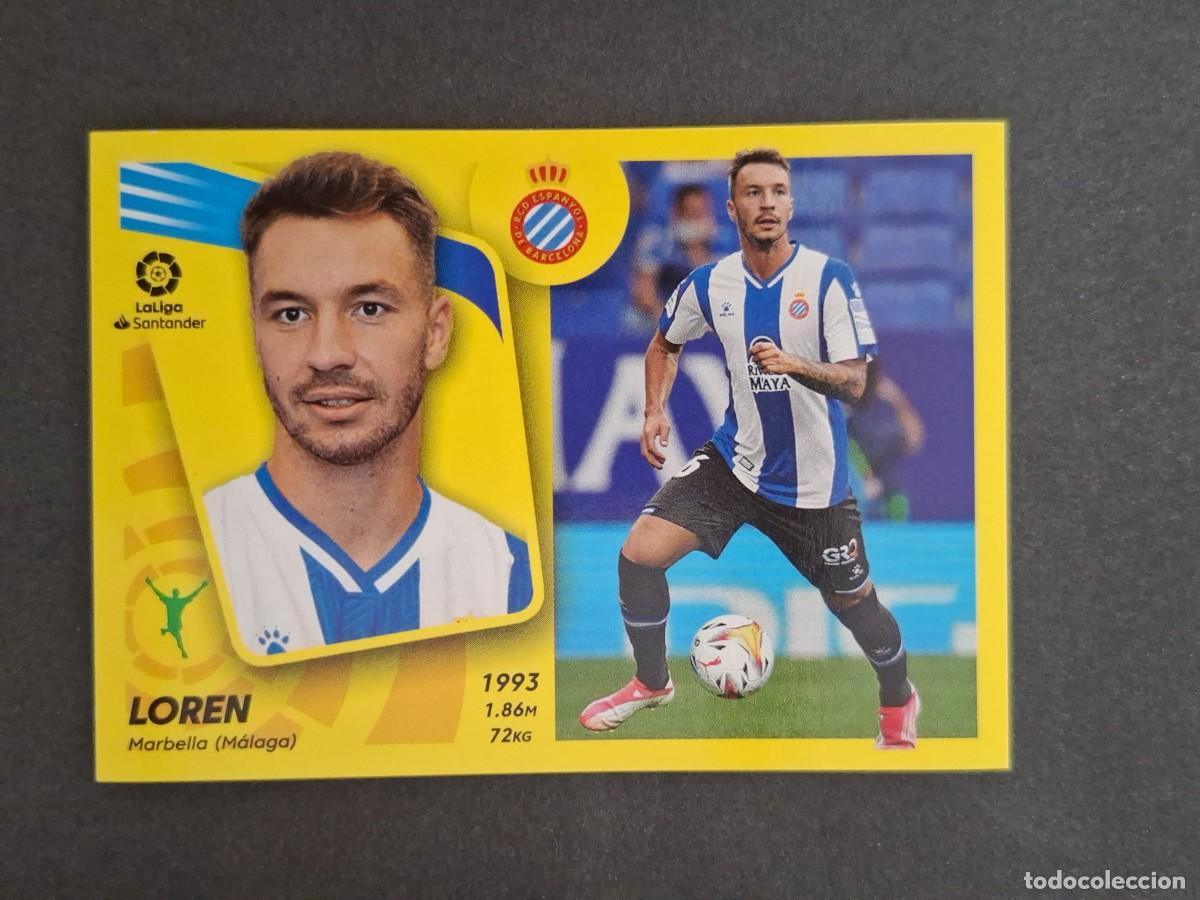 Cromos de f&uacute;tbol: L2 LOREN R. C. D. ESPA&Ntilde;OL FICHAJE 50 LIGA ESTE 2021 2022 21 22 NUNCA PEGADO SIN PEGAR