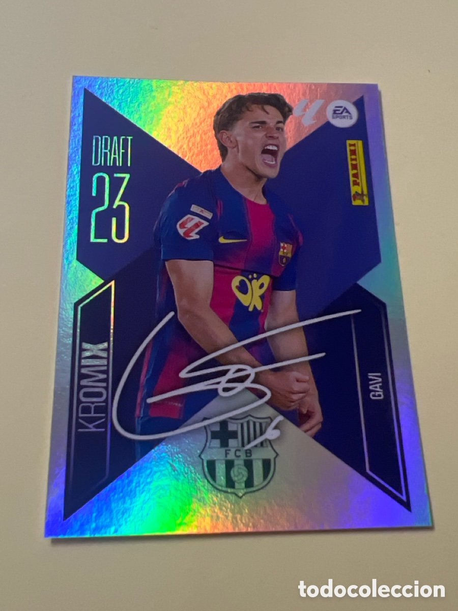 Cromos de f&uacute;tbol: C5391. LIGA ESTE 2026 2027 26 27 NUEVO - DRATF 23 KROMIX N&ordm; 8 GAVI FC BARCELONA