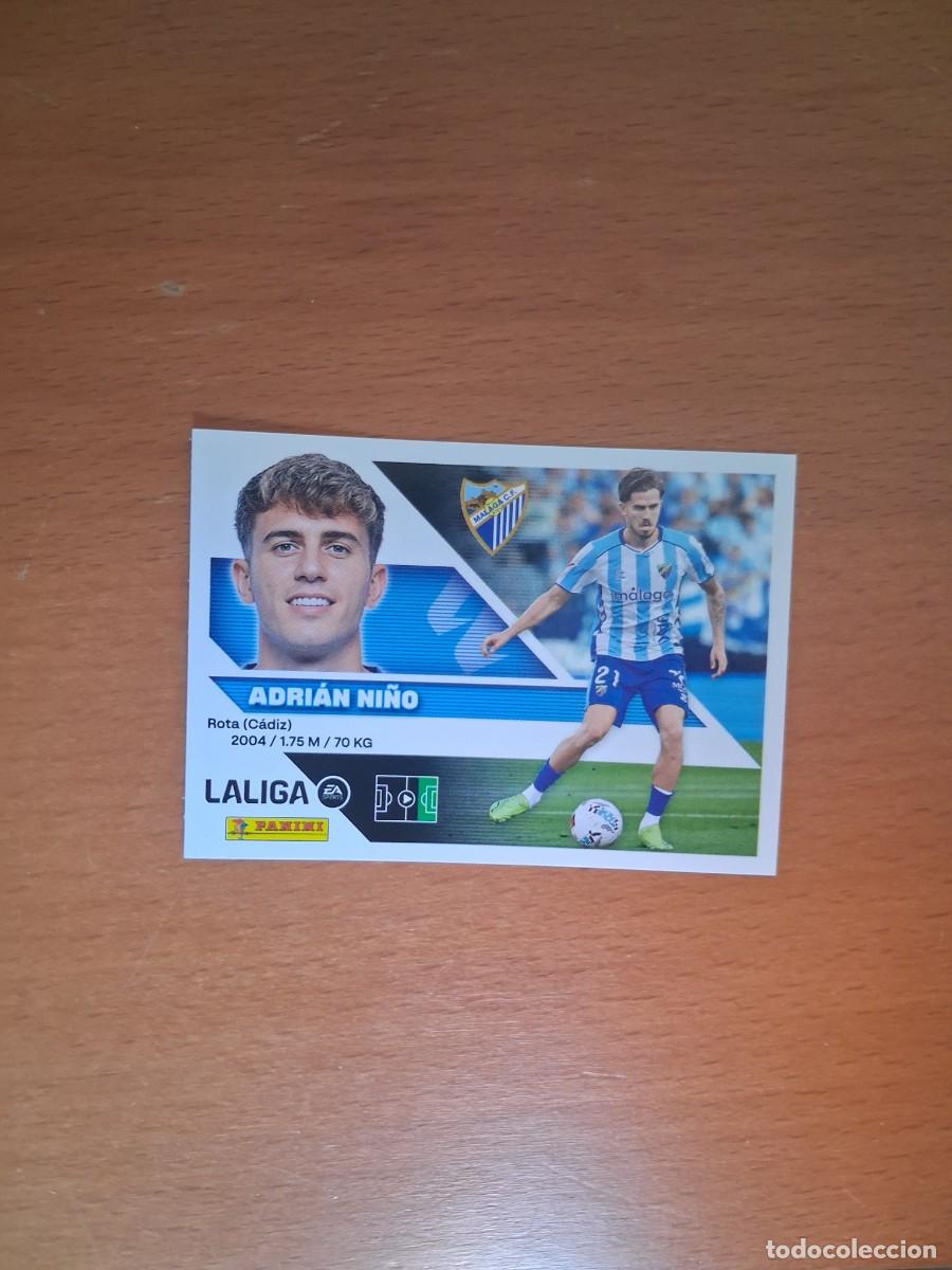 Cromos de f&uacute;tbol: Ediciones Este 2026 2027 26 27 Malaga CF 18 Adrian Ni&ntilde;o