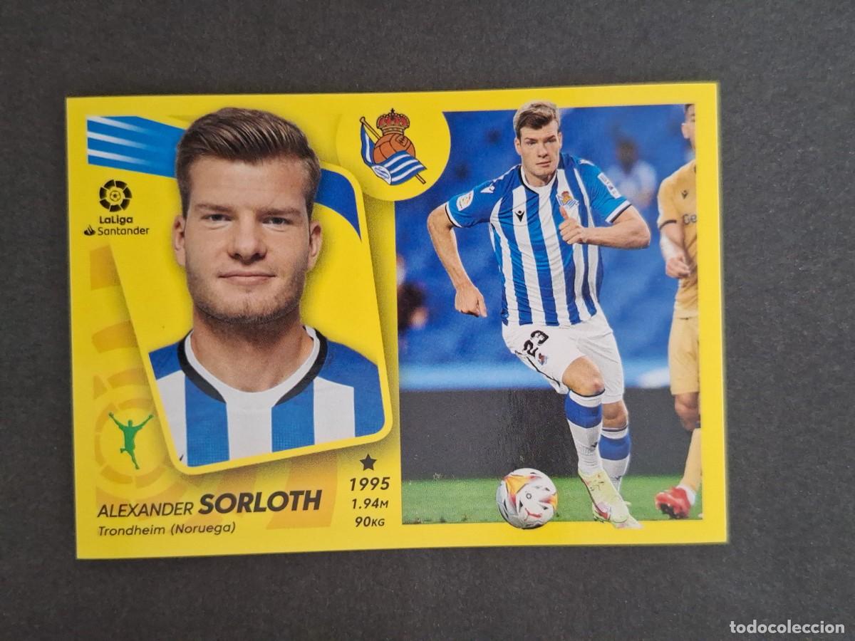 Cromos de f&uacute;tbol: L2 SORLOTH REAL SOCIEDAD FICHAJE 54 LIGA ESTE 2021 2022 21 22 NUNCA PEGADO SIN PEGAR