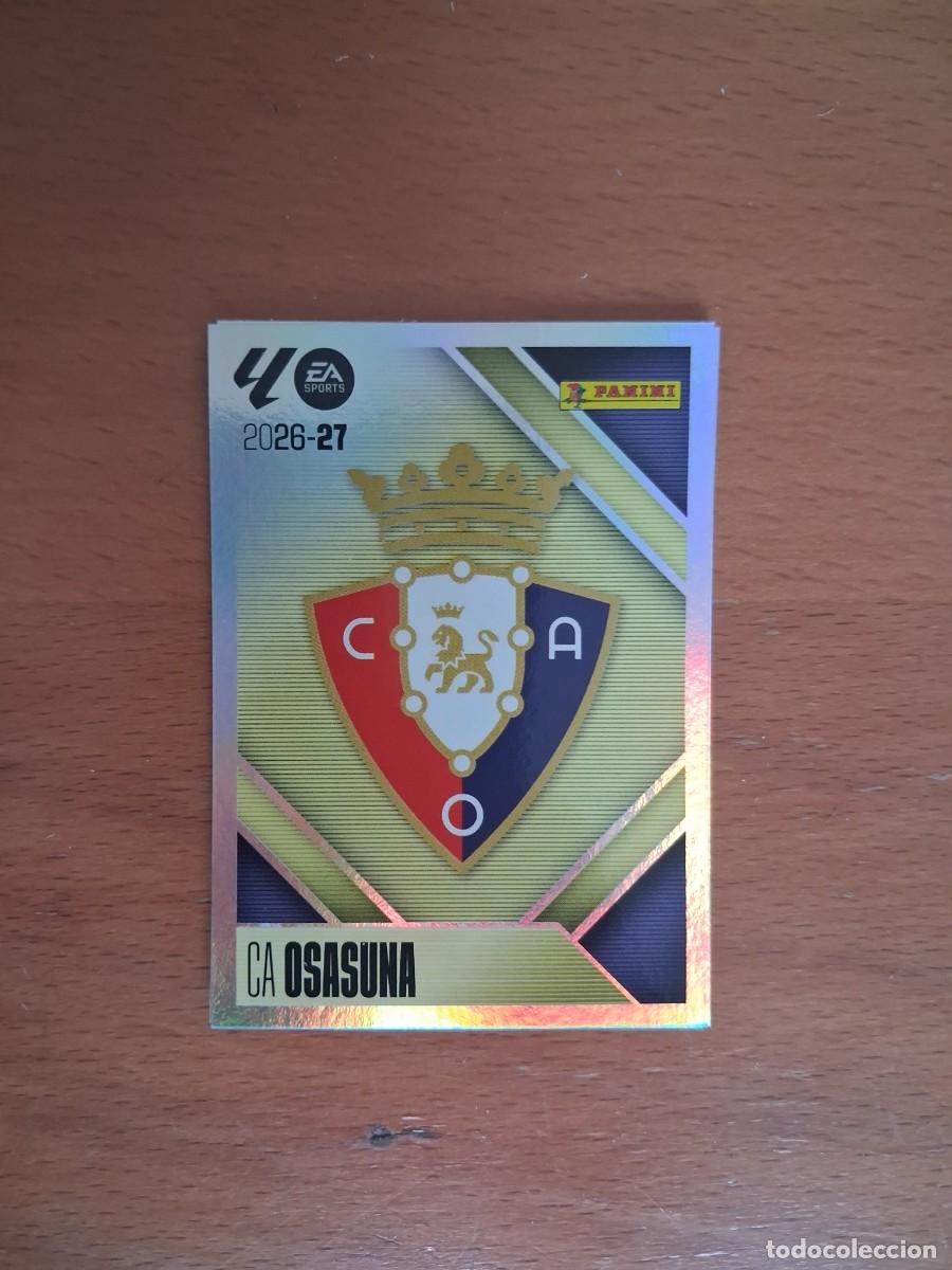 Cromos de f&uacute;tbol: Ediciones Este 2026 2027 26 27 CA Osasuna 1 Escudo