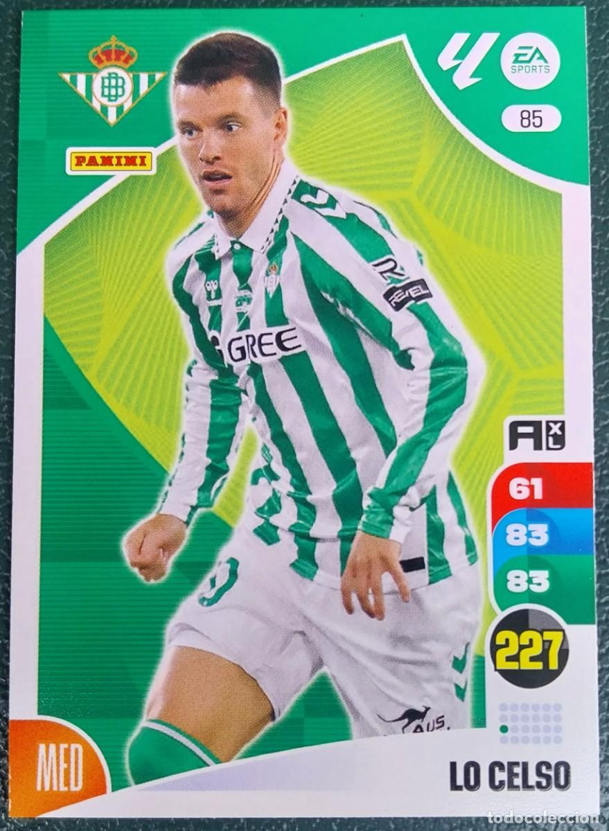 Cromos de f&uacute;tbol: 85 LO CELSO REAL BETIS FICHAS ALBUM ADRENALYN XL 2024 2025 24 25