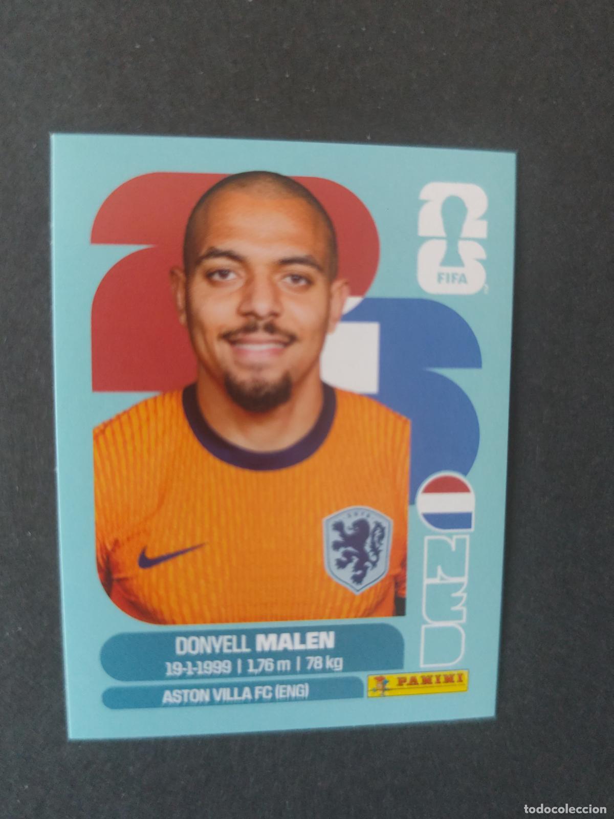 Cartes &agrave; collectionner de Football: NED18 DONYELL MALEN 18 PA&Iacute;SES BAJOS HOLANDA MUNDIAL FIFA WORLD CUP 2026 STICKER PANINI SIN PEGAR