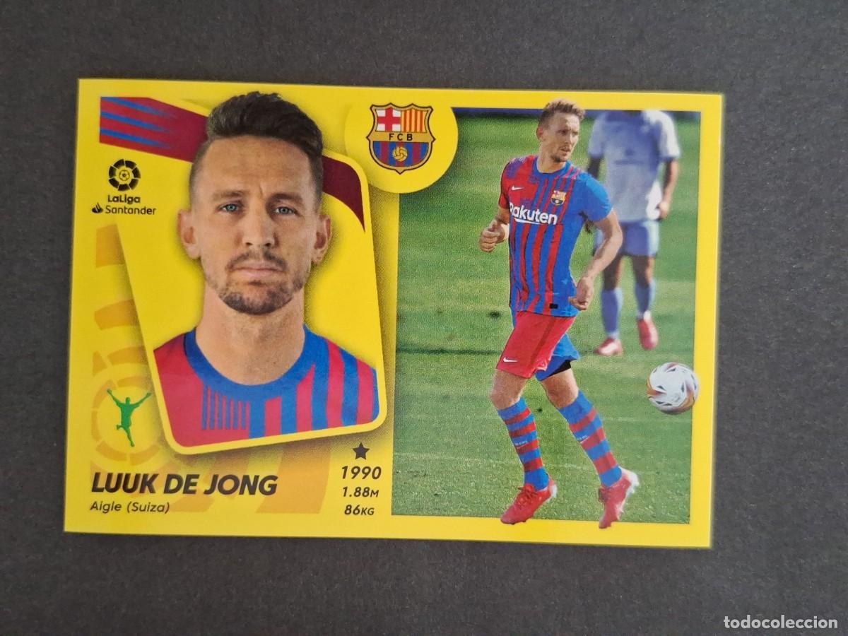 Fu&szlig;ball-Sticker: L2 LUUK DE JONG F. C BARCELONA FICHAJE 61 LIGA ESTE 2021 2022 21 22 NUNCA PEGADO SIN PEGAR