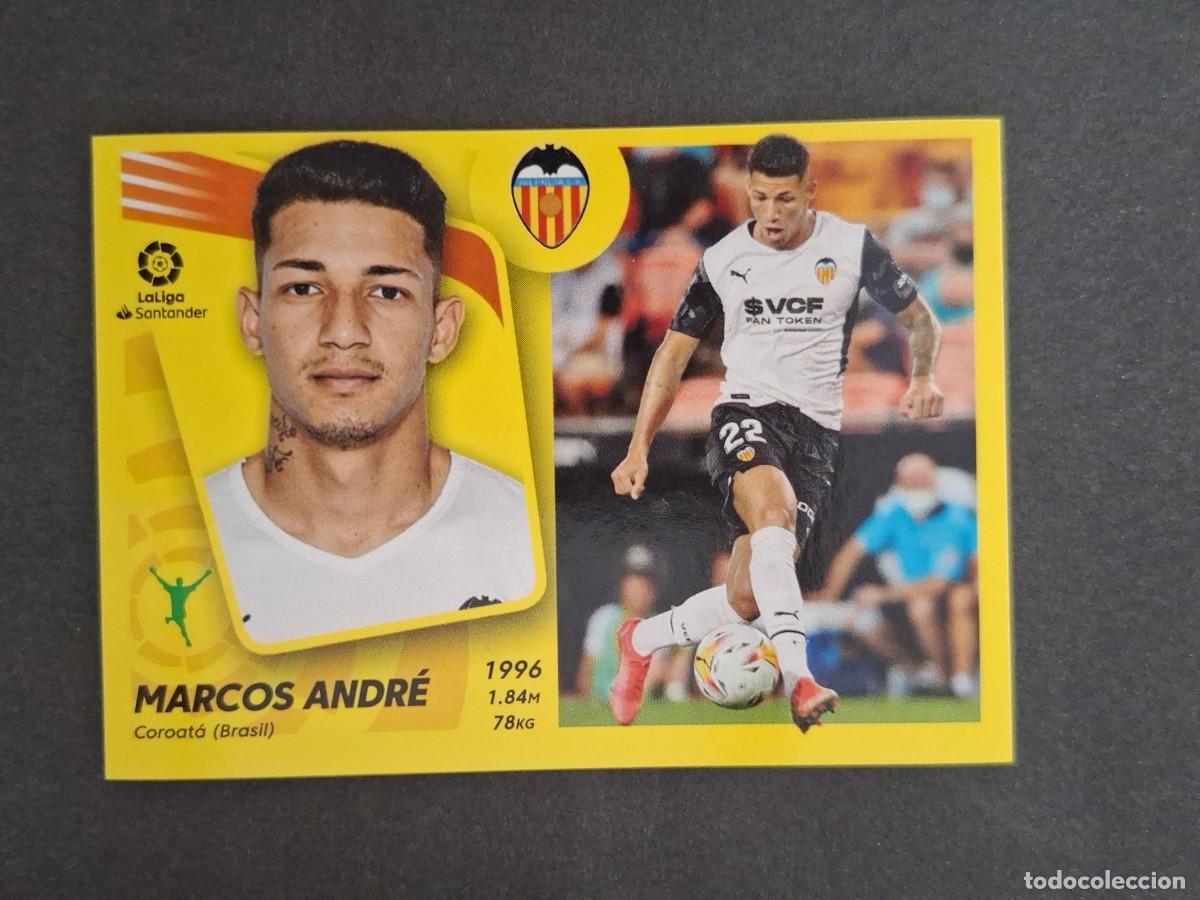 Fu&szlig;ball-Sticker: L2 MARCOS ANDRE VALENCIA C. F. FICHAJE 62 LIGA ESTE 2021 2022 21 22 NUNCA PEGADO SIN PEGAR