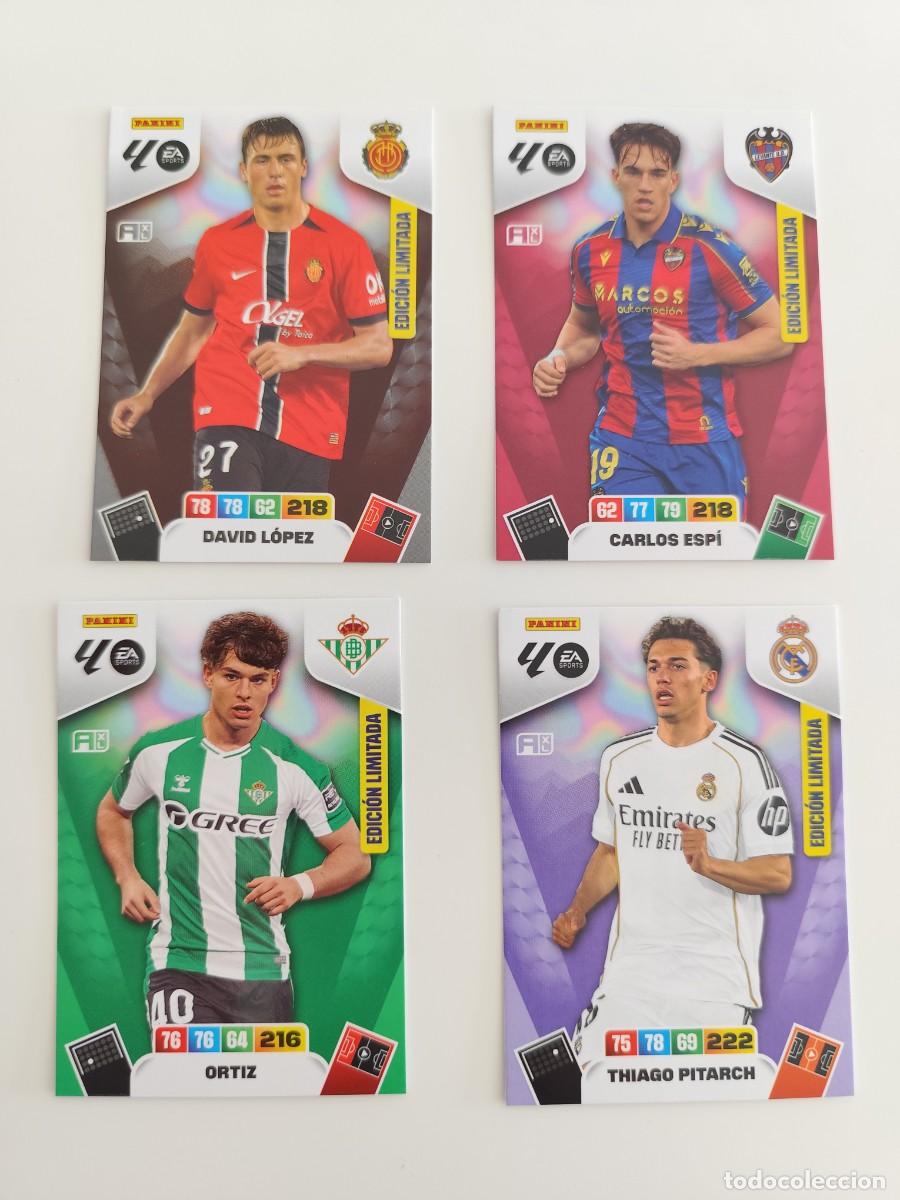 Fu&szlig;ball-Sticker: 4 cards Edici&oacute;n Limitada Adrenalyn XL 2025 2026 Panini