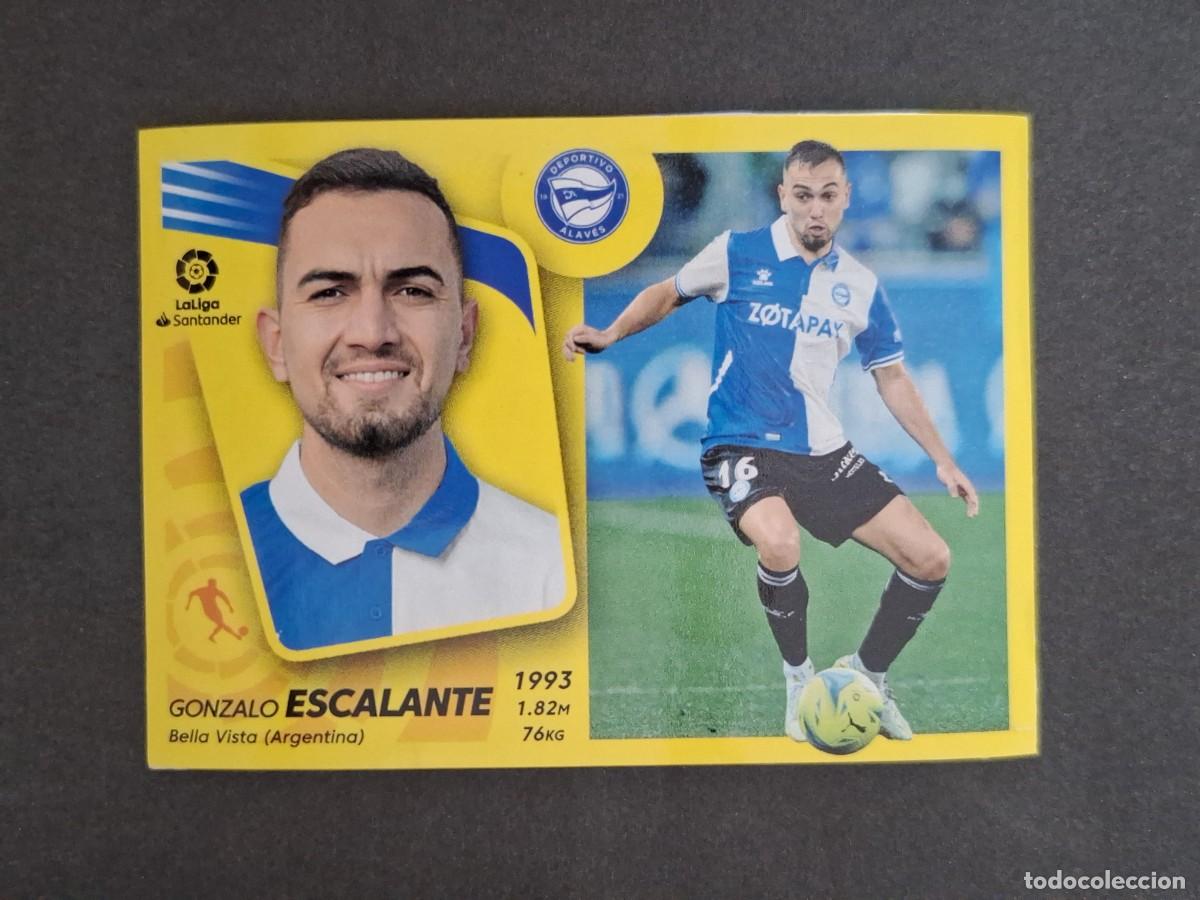 Fu&szlig;ball-Sticker: L2 ESCALANTE DEPORTIVO ALAVES MERCADO DE INVIERNO LIGA ESTE 2021 2022 21 22 NUNCA PEGADO SIN PEGAR