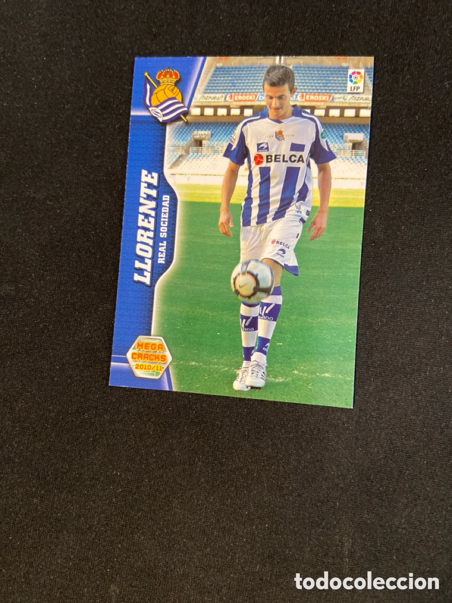 Fu&szlig;ball-Sticker: LLORENTE 268 (REAL SOCIEDAD) PANINI MEGACRACKS 2010-2011 10 11 CROMO CARTA M-6