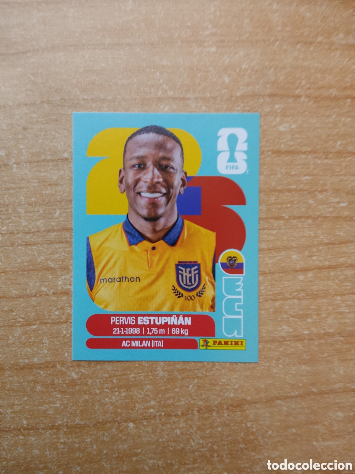 Cromos de f&uacute;tbol: ECU5 PERVIS ESTUPI&Ntilde;AN ECUADOR FIFA WORLD CUP 2026