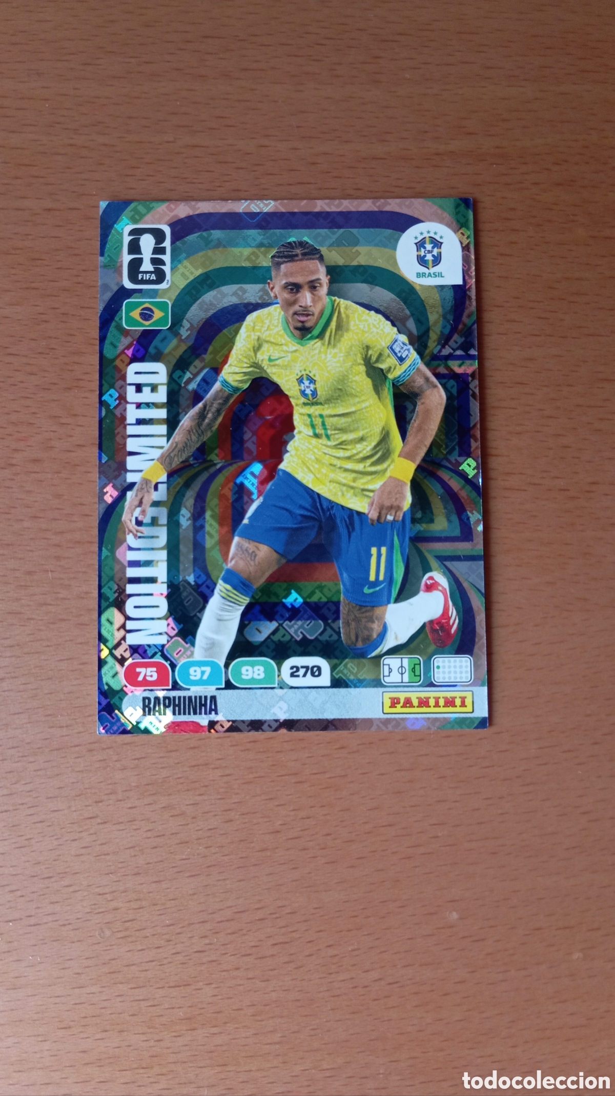 Cromos de f&uacute;tbol: Raphinha Limited Edition Brasil Adrenalyn FIFA World Cup 2026