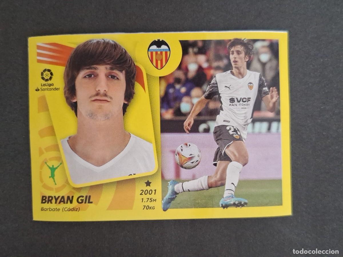 Cromos de f&uacute;tbol: L2 BRYAN GIL VALENCIA C. F. MERCADO DE INVIERNO LIGA ESTE 2021 2022 21 22 NUNCA PEGADO SIN PEGAR