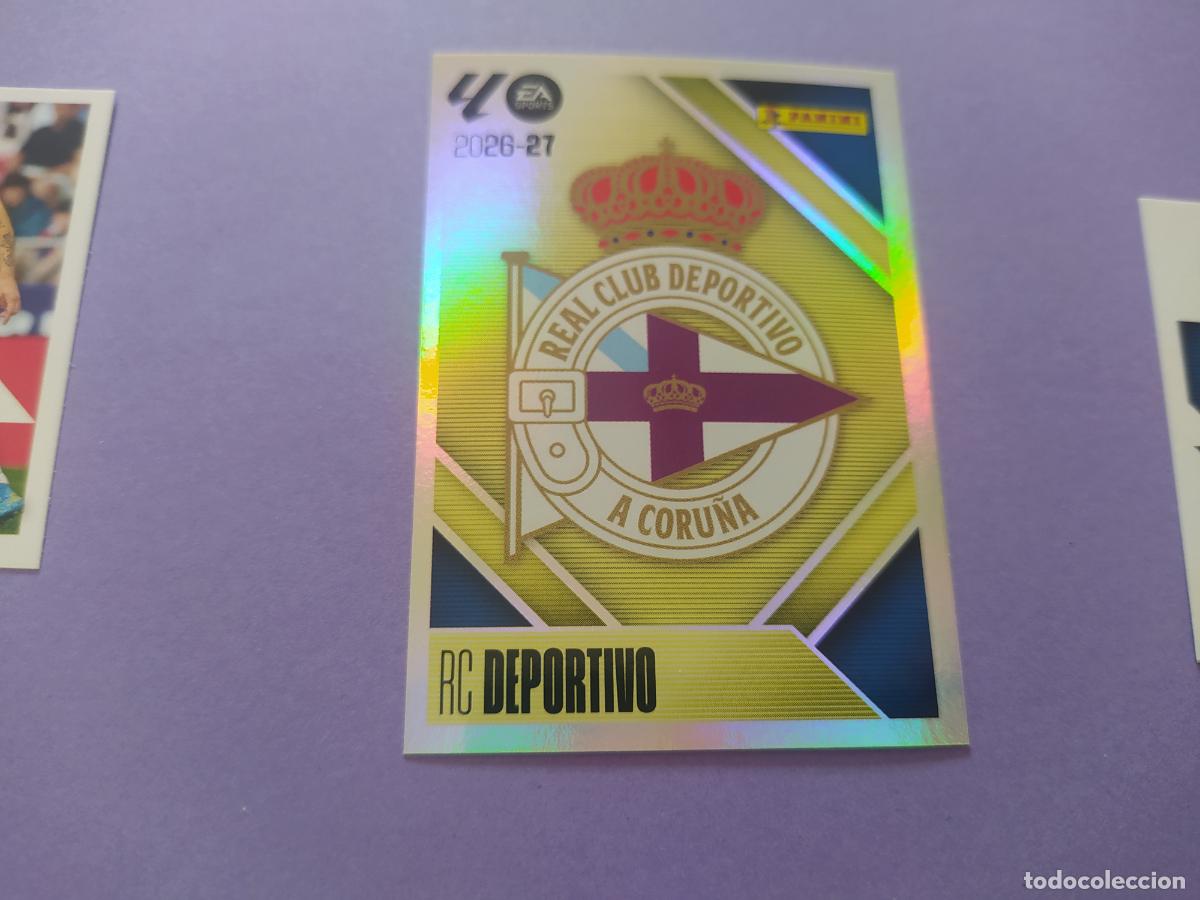 Cromos de f&uacute;tbol: LIGA ESTE 2026 2027 26 27 NUEVO - DEPORTIVO A CORU&Ntilde;A N&ordm; 1 ESCUDO