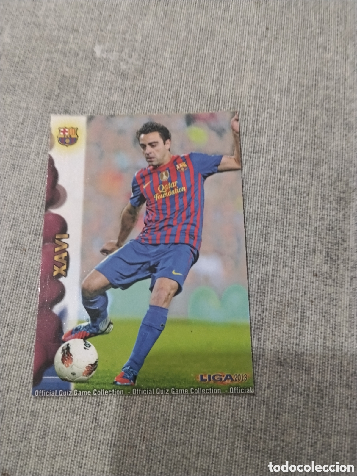 Figurine di Calcio: MUNDICROMO QUIZ GAME 2013 (2012 13) N&ordm; 42 XAVI - FC BARCELONA