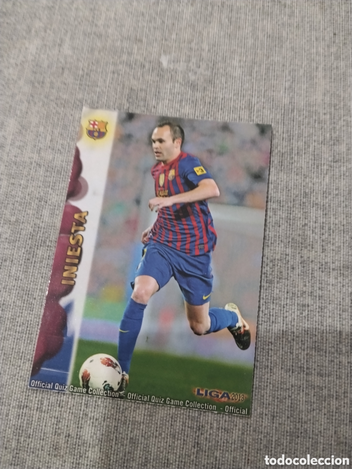 Figurine di Calcio: MUNDICROMO QUIZ GAME 2013 (2012 13) N&ordm; 43 INIESTA - FC BARCELONA
