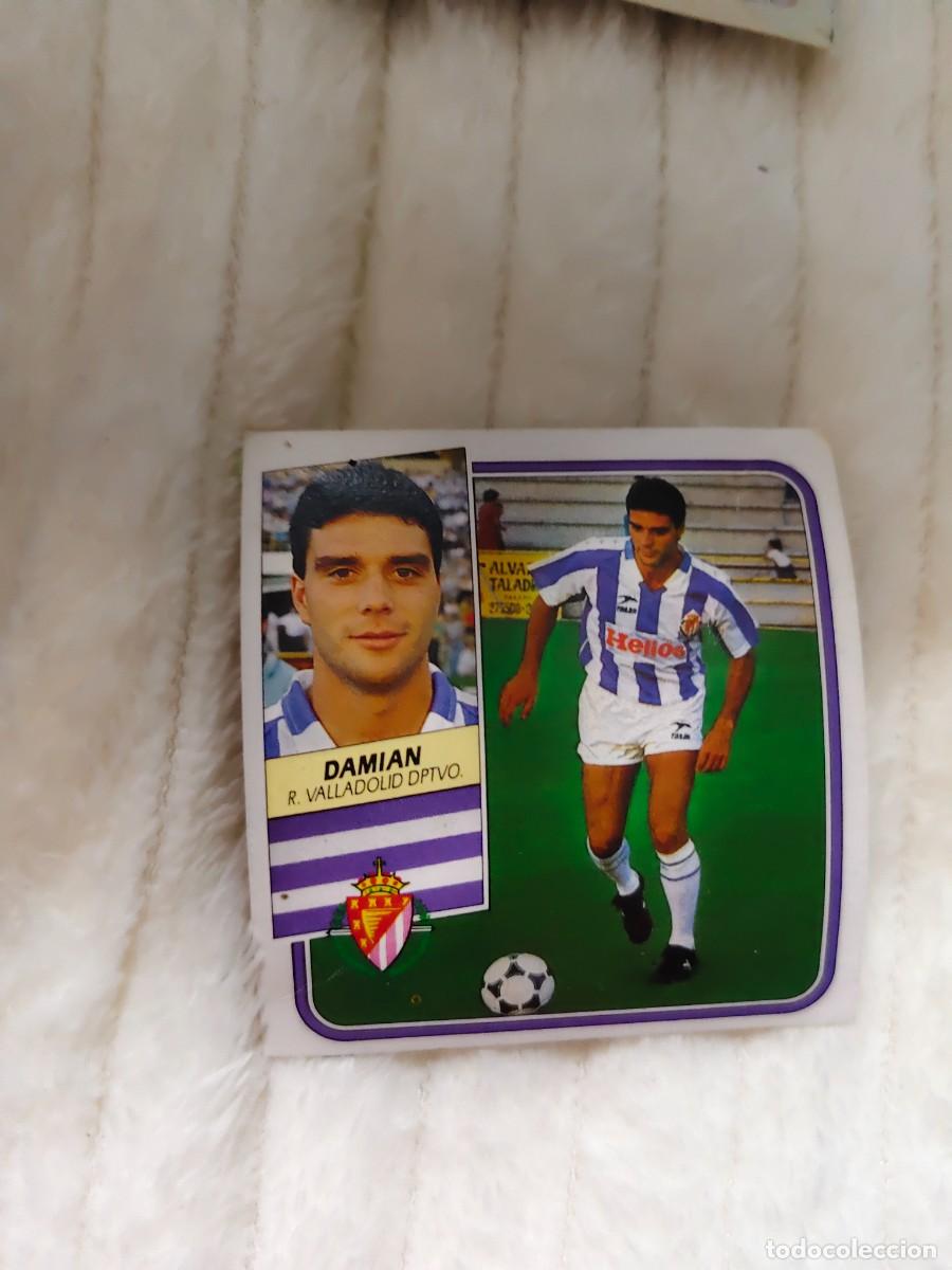 Cromos de f&uacute;tbol: EDICIONES ESTE 89 90 DAMIAN REAL VALLADOLID 1989 1990 DESPEGADO RECUPERADO ALBUM AAQ