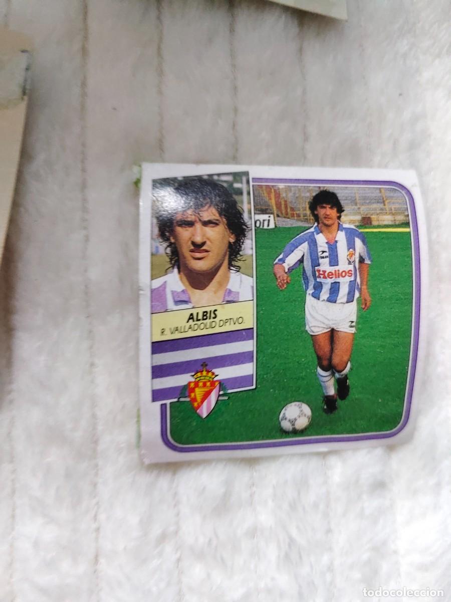 Cromos de f&uacute;tbol: EDICIONES ESTE 89 90 ALBIS REAL VALLADOLID 1989 1990 DESPEGADO RECUPERADO ALBUM AAQ