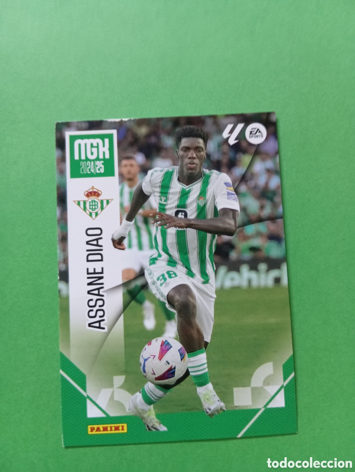 Cromos de f&uacute;tbol: Assane Diao Betis n&deg;107 / PANINI MEGACRACKS 2024/2025