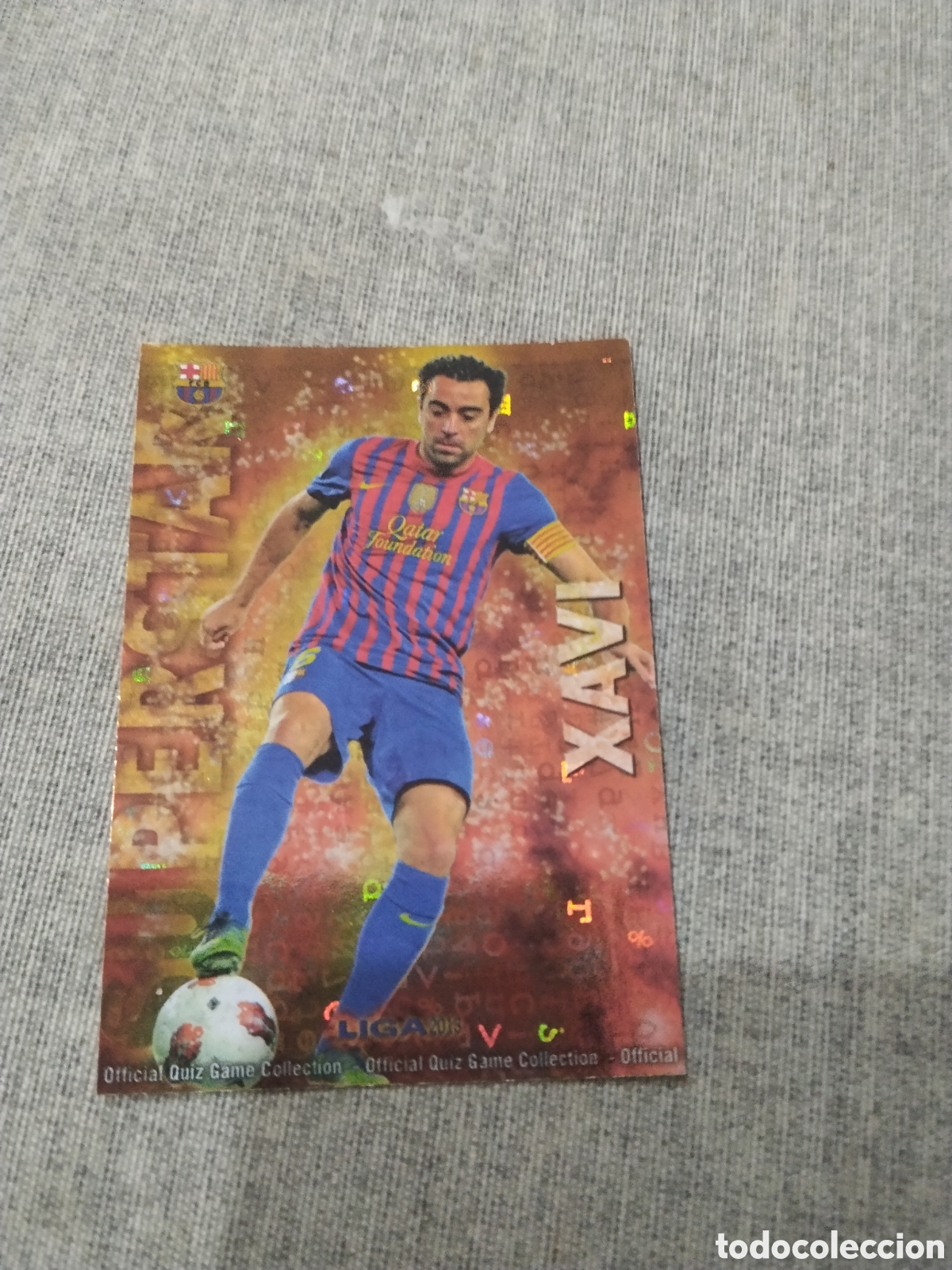 Cartes &agrave; collectionner de Football: MUNDICROMO QUIZ GAME 2013 (2012 13) SUPERSTAR N&ordm; 51 XAVI - FC BARCELONA ( VERSI&Oacute;N LETRAS )
