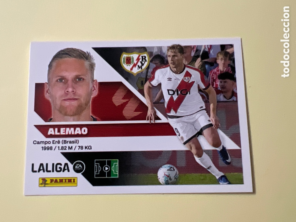 Cromos de f&uacute;tbol: C5401. &Aacute;lemao n&uacute;mero 20 del rayo vallecano cromo liga este 26-27 2026-2027
