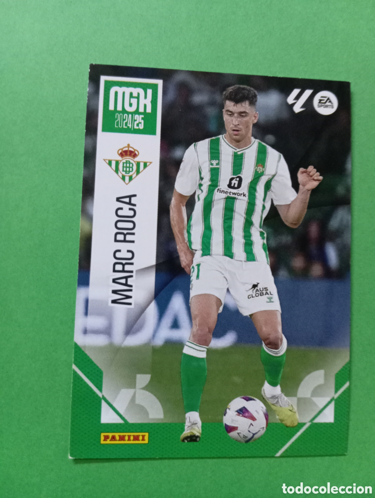 Cromos de f&uacute;tbol: Marc Roca Betis n&deg;99 / PANINI MEGACRACKS 2024/2025