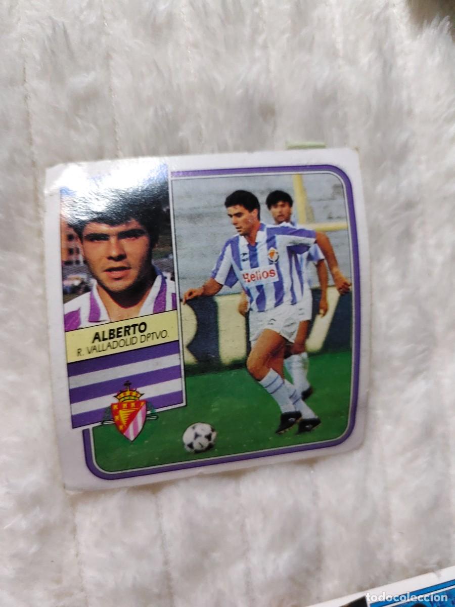 Cromos de f&uacute;tbol: EDICIONES ESTE 89 90 ALBERTO REAL VALLADOLID 1989 1990 DESPEGADO RECUPERADO ALBUM AAQ