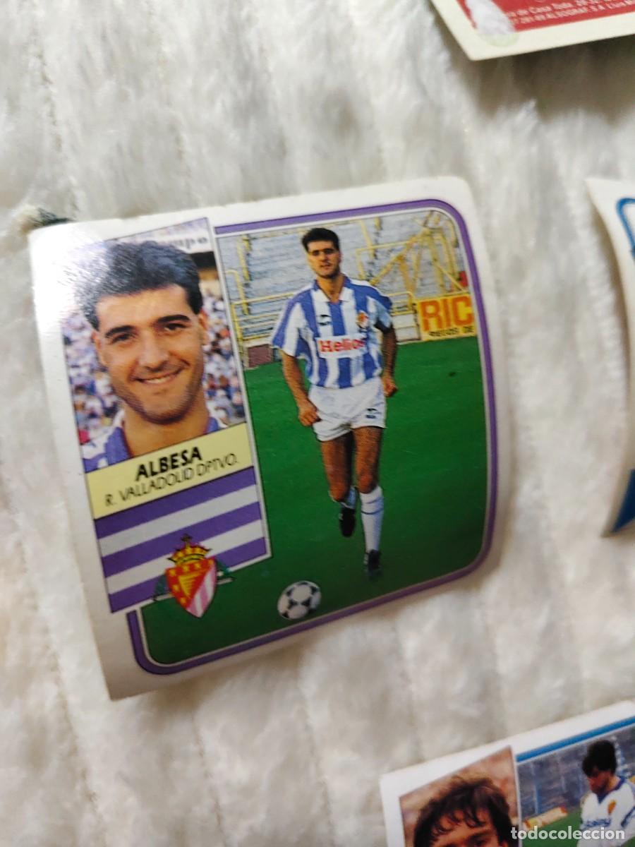 Cromos de f&uacute;tbol: EDICIONES ESTE 89 90 ALBESA REAL VALLADOLID 1989 1990 DESPEGADO RECUPERADO ALBUM AAQ