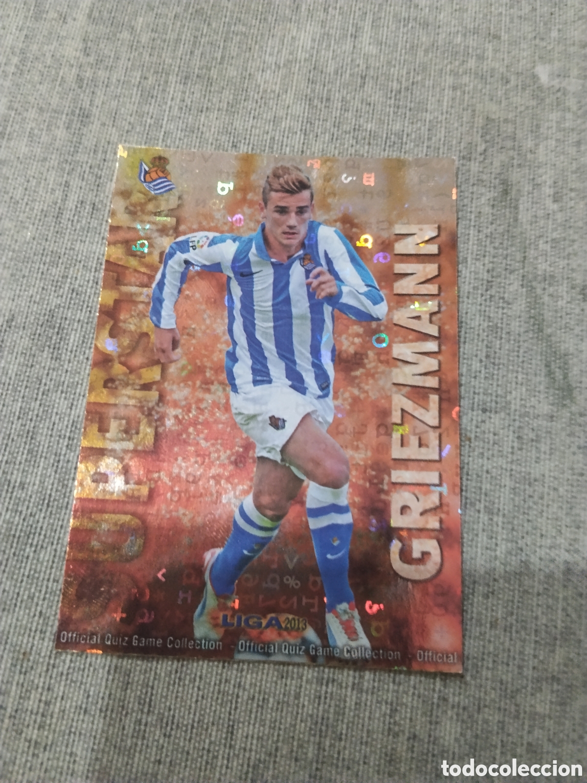 Figurine di Calcio: MUNDICROMO QUIZ GAME 2013 (2012 13) SUPERSTAR N&ordm; 321 GRIEZMANN - R. SOCIEDAD ( VERSI&Oacute;N LETRAS )