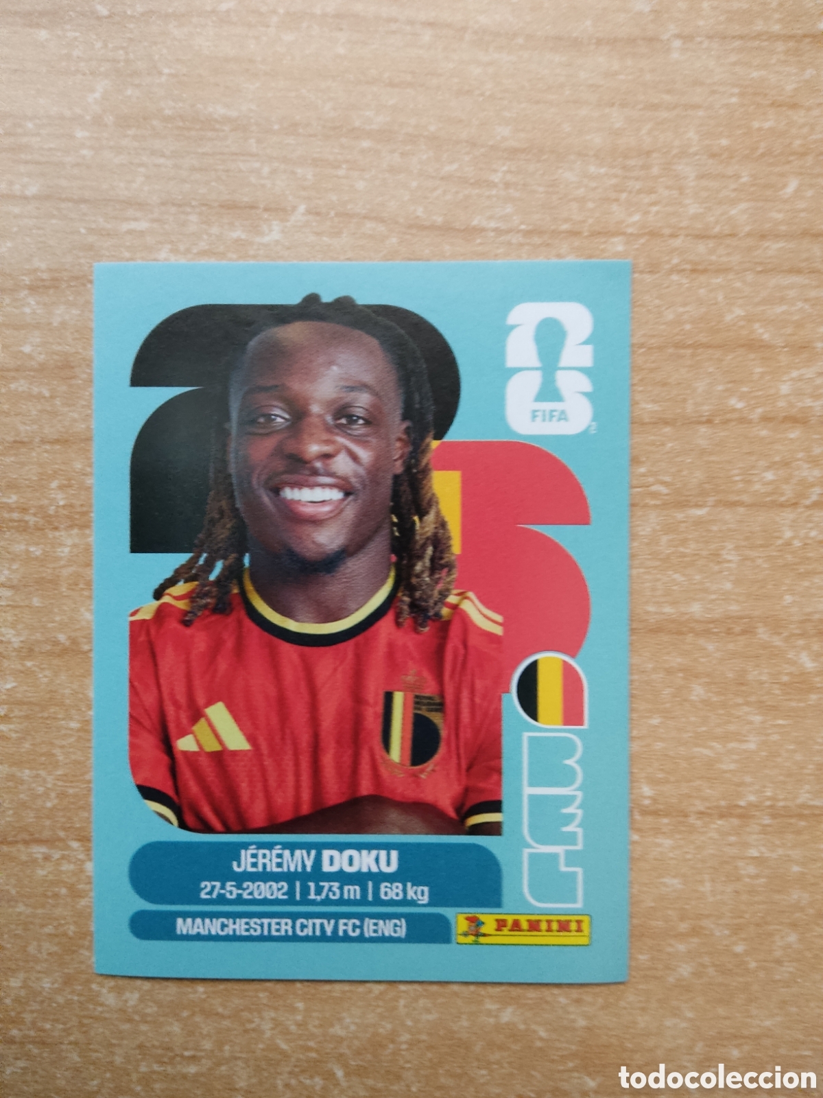 Cromos de f&uacute;tbol: 16 DOKU BELGICA FIFA WORLD CUP 2026