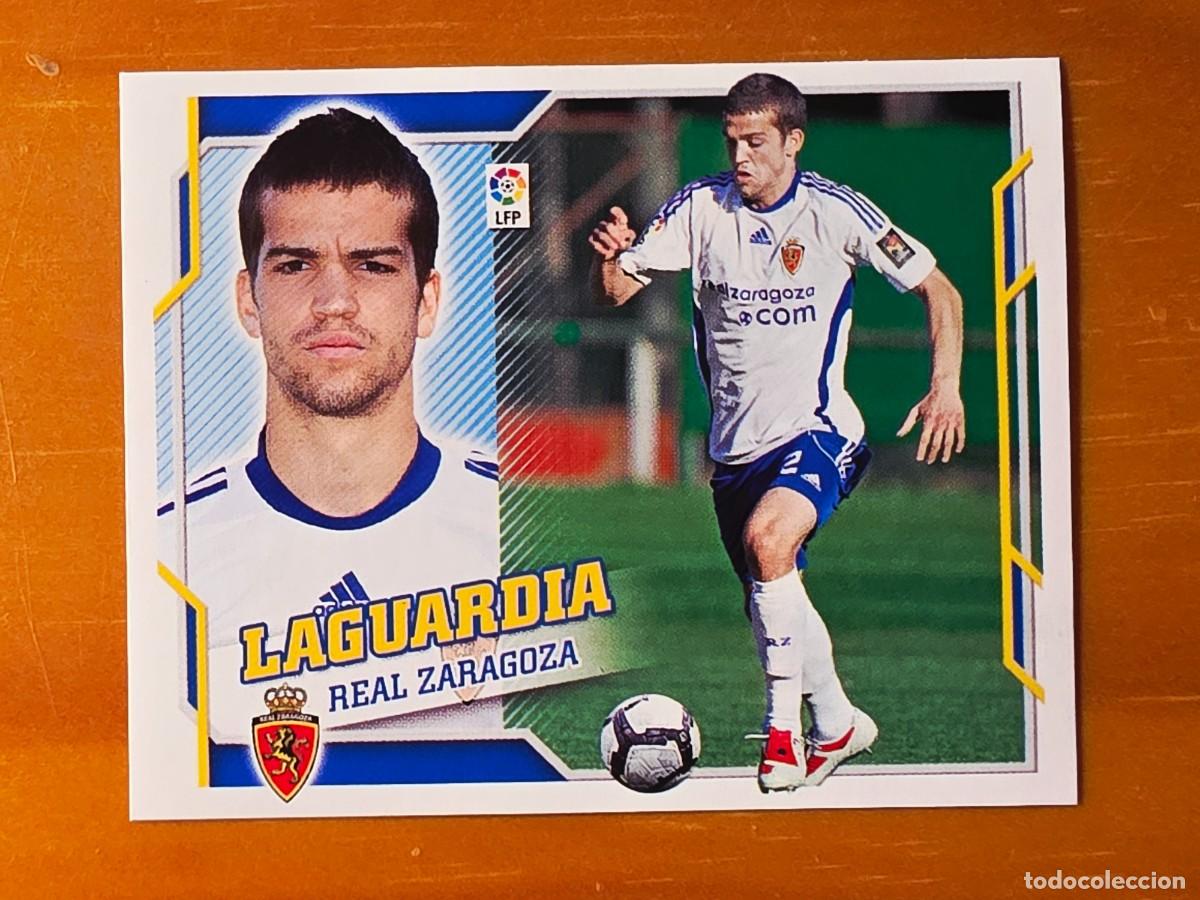 Cromos de f&uacute;tbol: 6 B Laguardia, Real Zaragoza, Panini Ediciones Liga Este 2010 2011 10 11 sin pegar