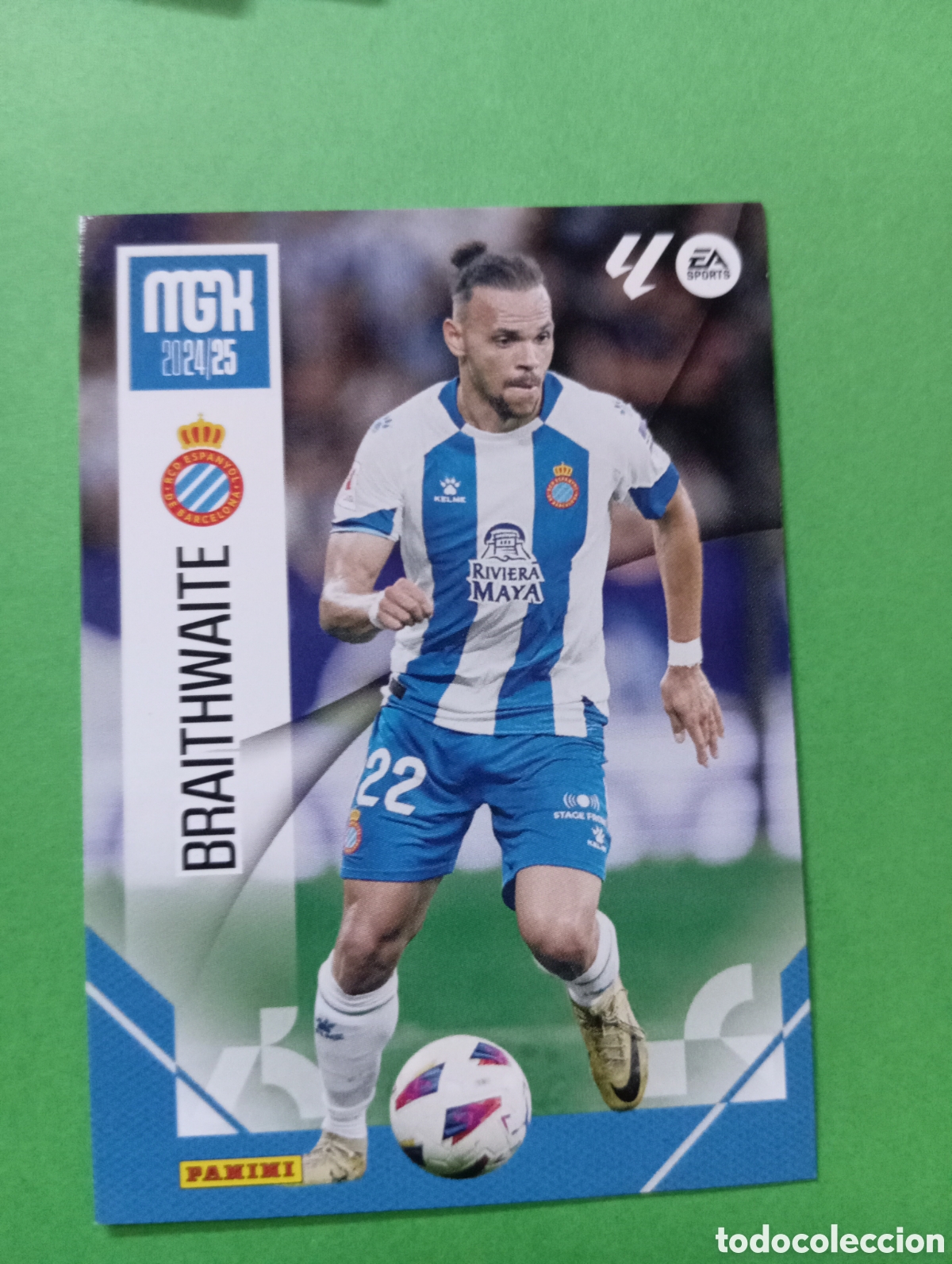 Cromos de f&uacute;tbol: Braithwaite Espanyol n&deg;143 / PANINI MEGACRACKS 2024/2025
