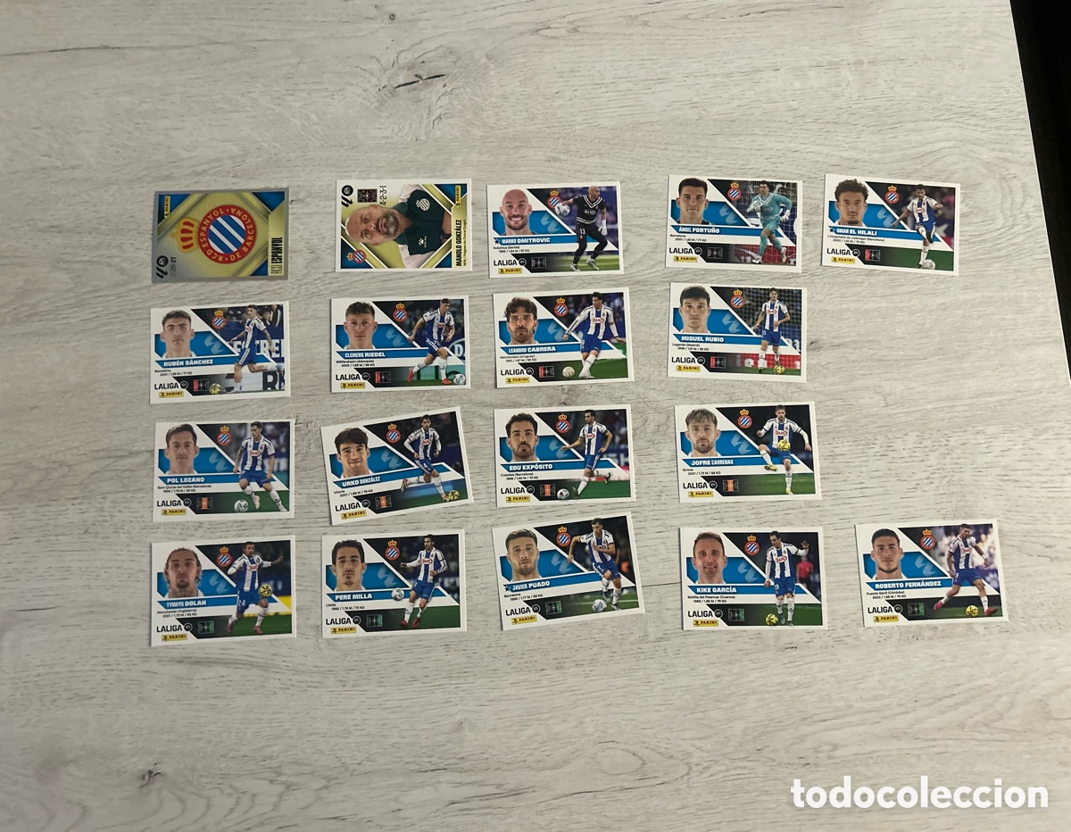 Cromos de f&uacute;tbol: Equipo Completo Espanyol Liga Este 2026/27 26-27 Panini