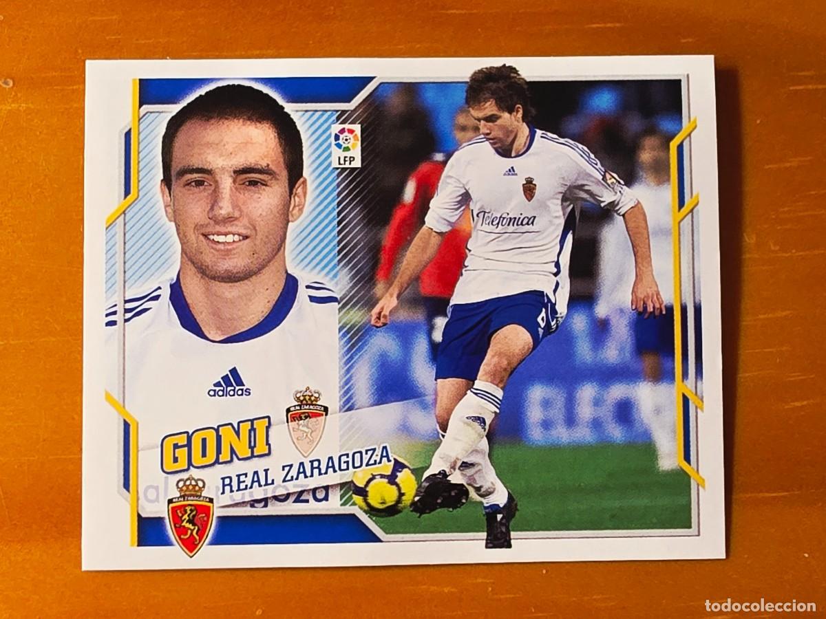 Cromos de f&uacute;tbol: 7 Goni, Real Zaragoza, Panini Ediciones Liga Este 2010 2011 10 11 sin pegar