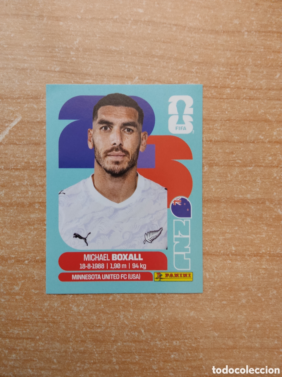 Cromos de f&uacute;tbol: 4 MICHAEL BOXALL NUEVA ZELANDA FIFA WORLD CUP 2026