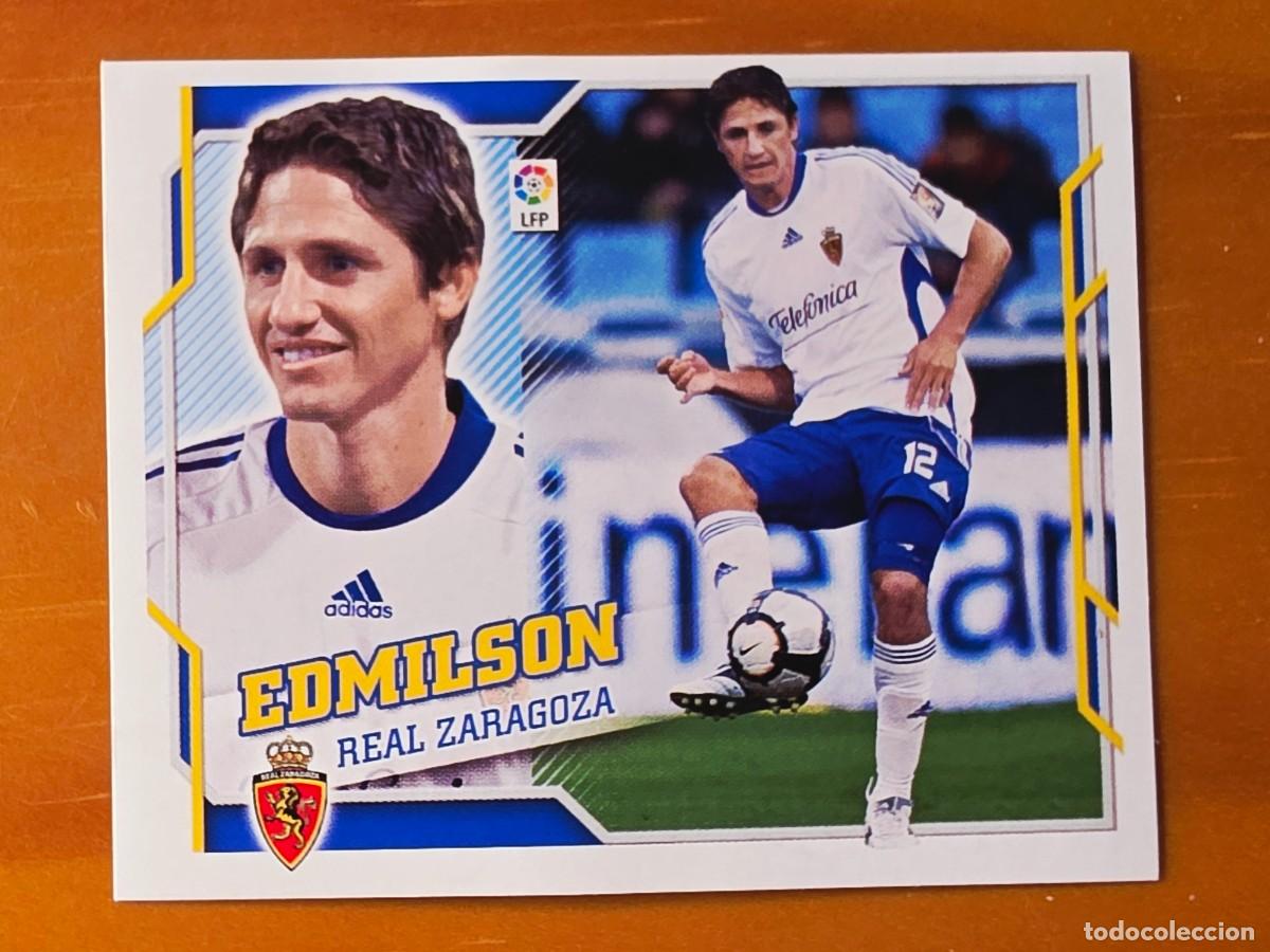 Cromos de f&uacute;tbol: 11 Edmilson, Real Zaragoza, Panini Ediciones Liga Este 2010 2011 10 11 sin pegar