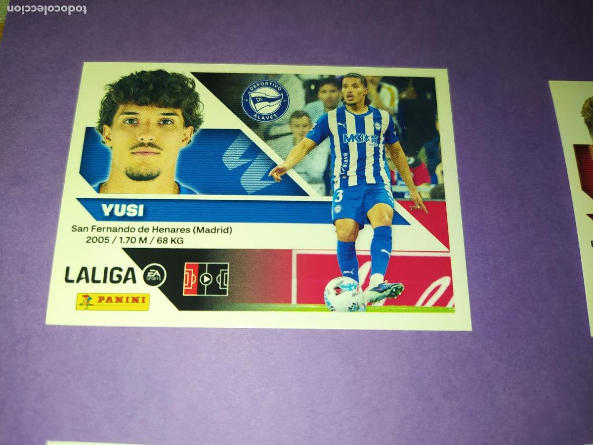 Cromos de f&uacute;tbol: LIGA ESTE 2026 2027 26 27 NUEVO - DEPORTIVO ALAVES N&ordm; 9 YUSI