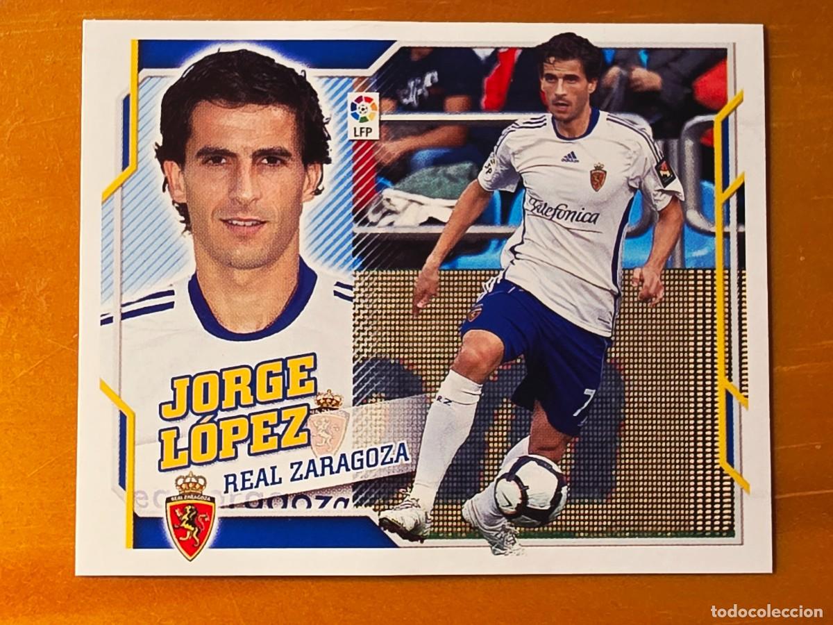 Cromos de f&uacute;tbol: 12 Jorge L&oacute;pez, Real Zaragoza, Panini Ediciones Liga Este 2010 2011 10 11 sin pegar