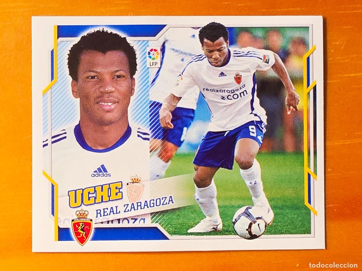 Cromos de f&uacute;tbol: 15 Ikechukwu Uche, Real Zaragoza, Panini Ediciones Liga Este 2010 2011 10 11 sin pegar