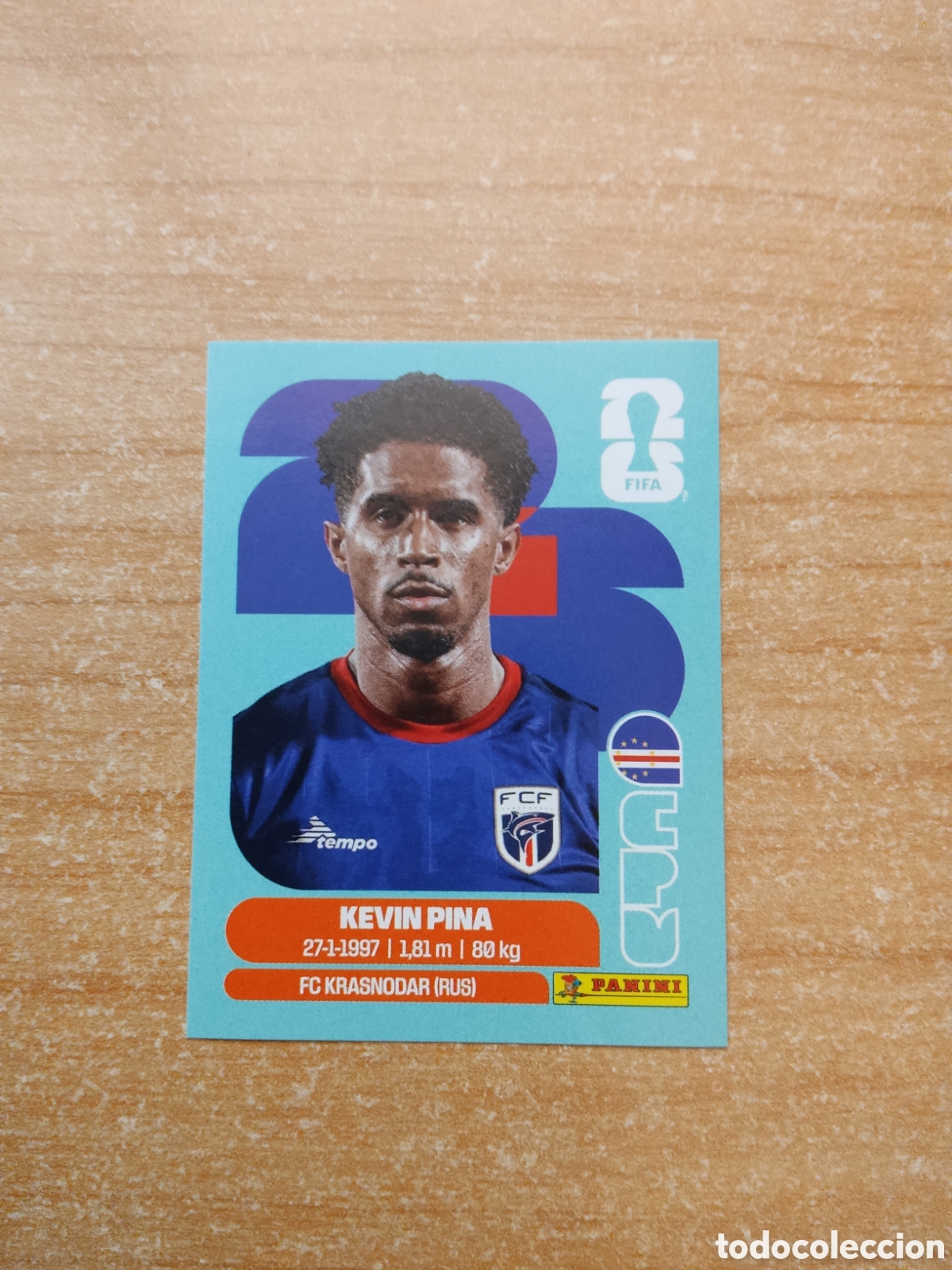 Cromos de f&uacute;tbol: 10 KEVIN PINA CABO VERDE FIFA WORLD CUP 2026