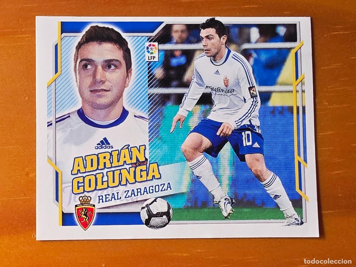 Cromos de f&uacute;tbol: 16 Adri&aacute;n Colunga, Real Zaragoza, Panini Ediciones Liga Este 2010 2011 10 11 sin pegar
