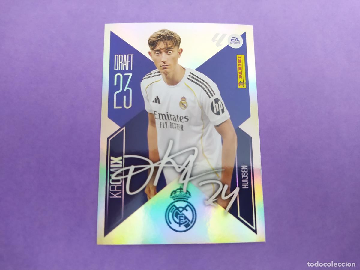 Cromos de f&uacute;tbol: LIGA ESTE 2026 2027 26 27 NUEVO - DRAFT 23 KROMIX N&ordm; 10 HUIJSEN REAL MADRID
